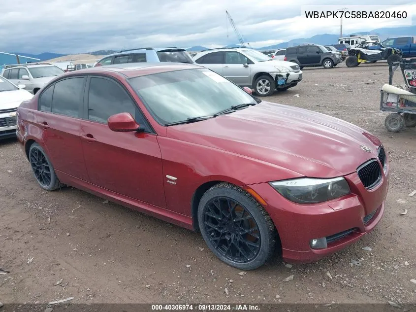 WBAPK7C58BA820460 2011 BMW 328I xDrive