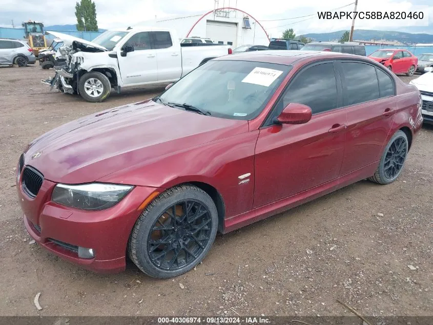 WBAPK7C58BA820460 2011 BMW 328I xDrive