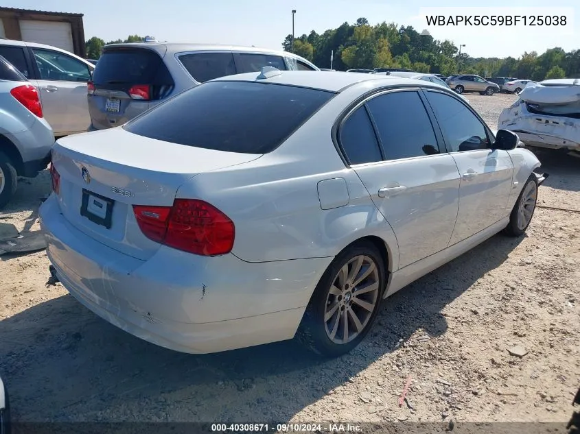 WBAPK5C59BF125038 2011 BMW 328I xDrive