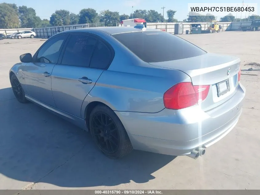 WBAPH7C51BE680453 2011 BMW 328I I