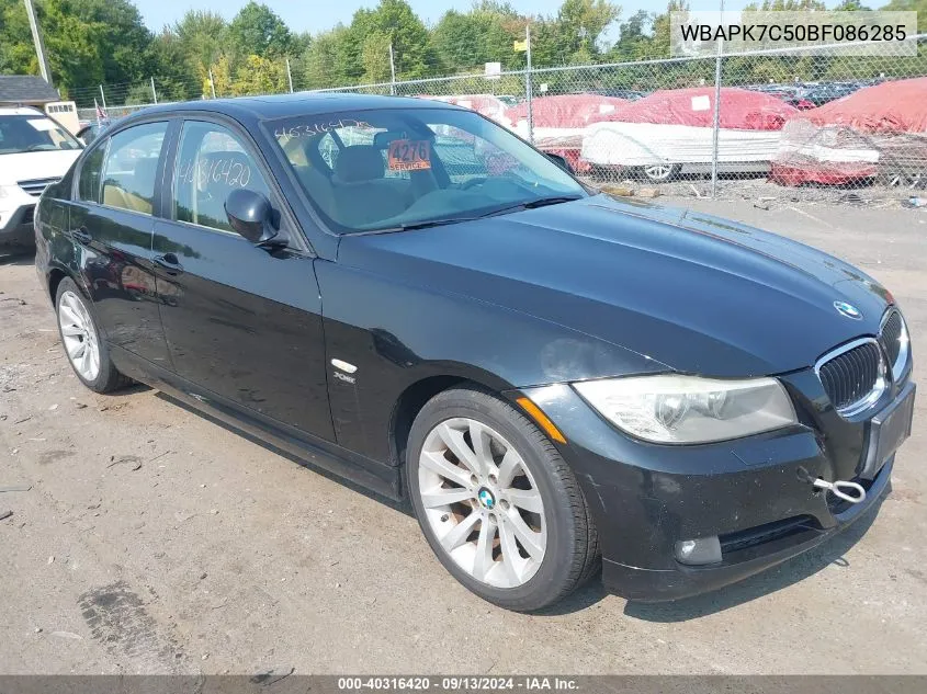 2011 BMW 328I xDrive VIN: WBAPK7C50BF086285 Lot: 40316420