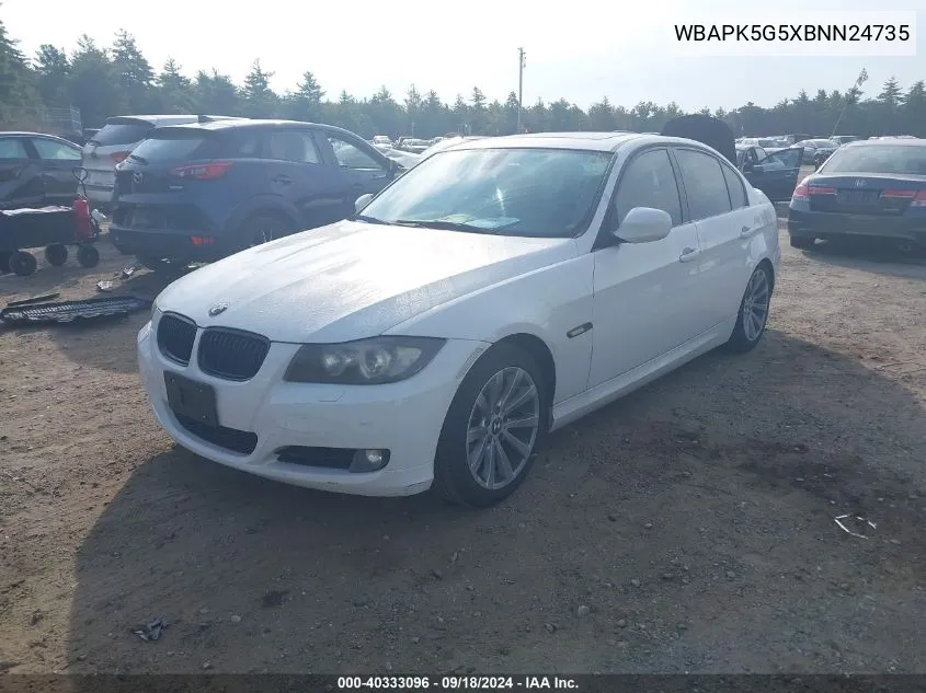 WBAPK5G5XBNN24735 2011 BMW 328I Xi Sulev