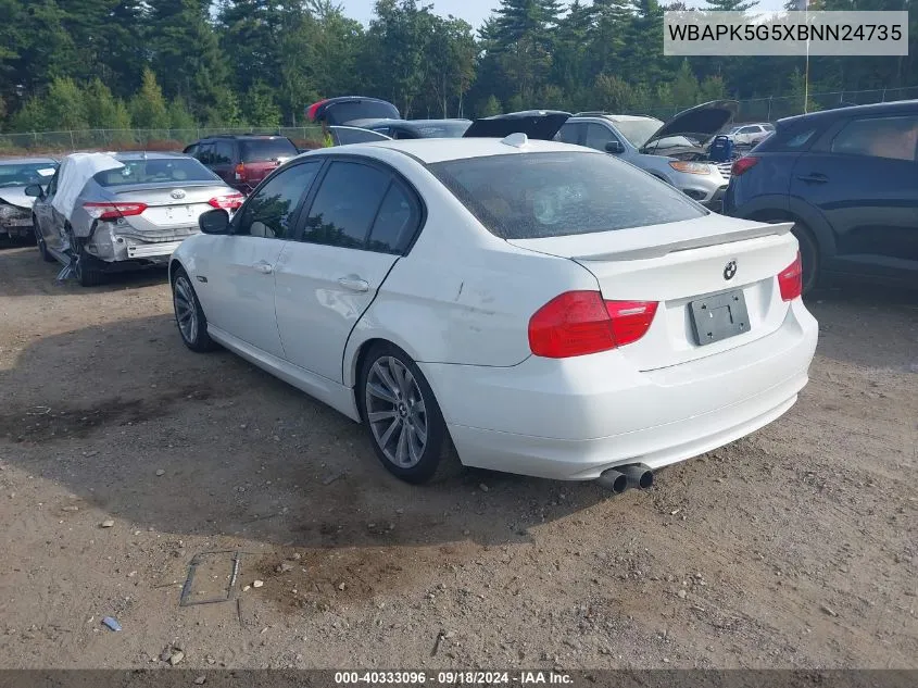 2011 BMW 328I Xi Sulev VIN: WBAPK5G5XBNN24735 Lot: 40333096