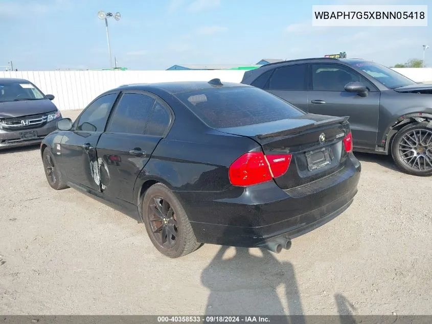 WBAPH7G5XBNN05418 2011 BMW 328I