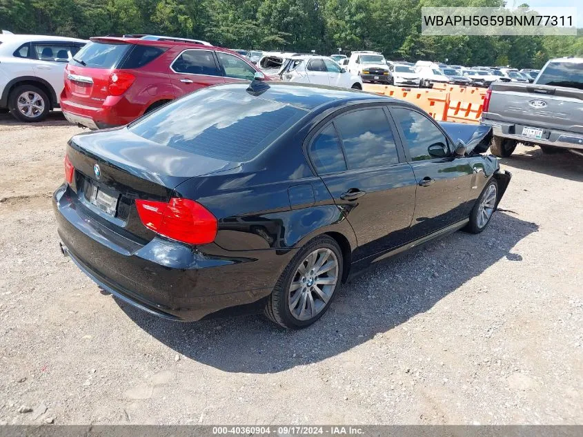 2011 BMW 328I VIN: WBAPH5G59BNM77311 Lot: 40360904