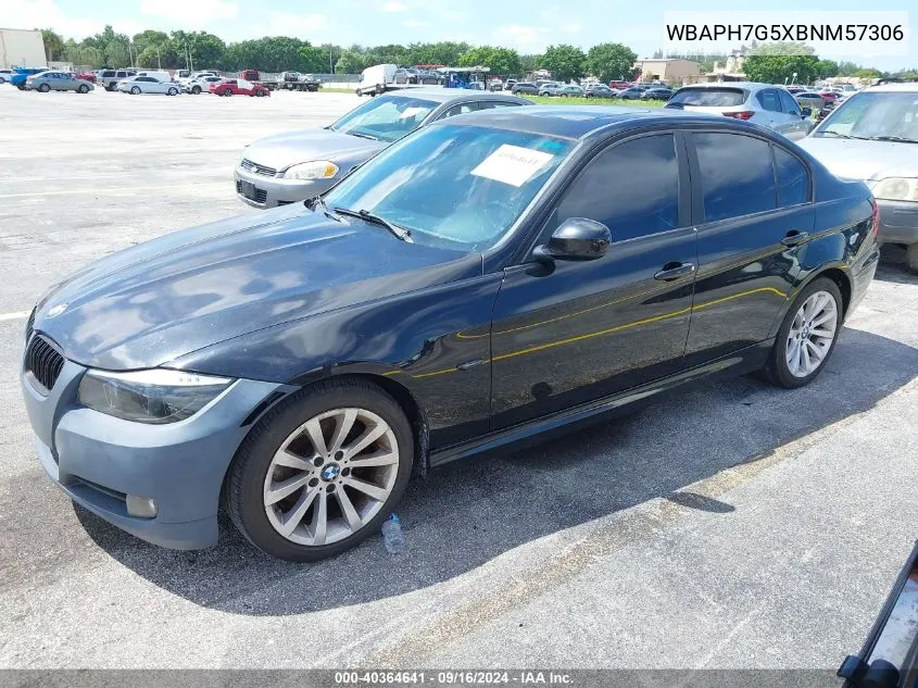 2011 BMW 328I VIN: WBAPH7G5XBNM57306 Lot: 40364641