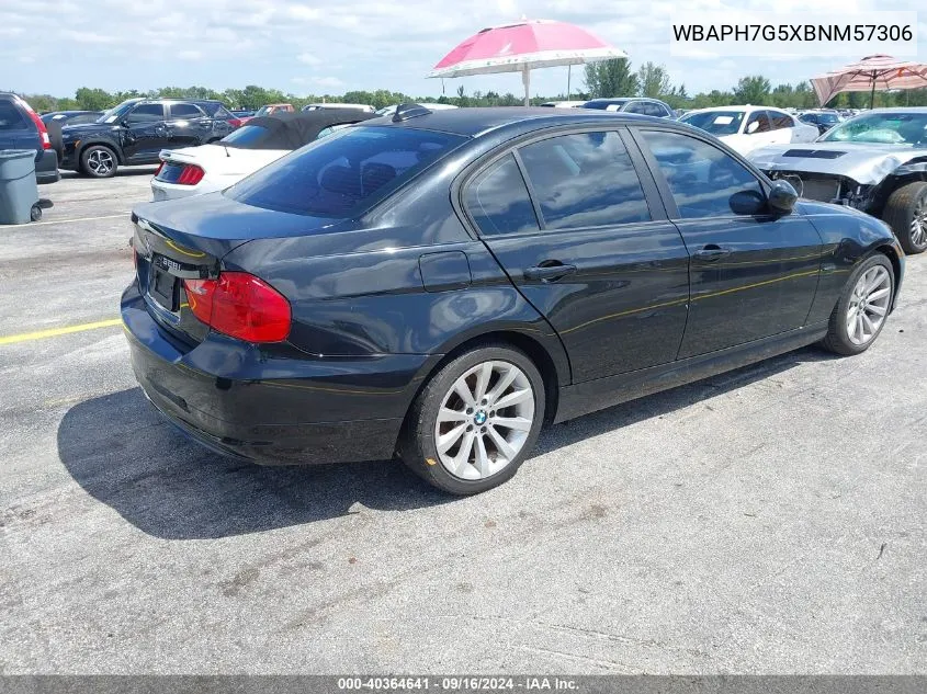 2011 BMW 328I VIN: WBAPH7G5XBNM57306 Lot: 40364641