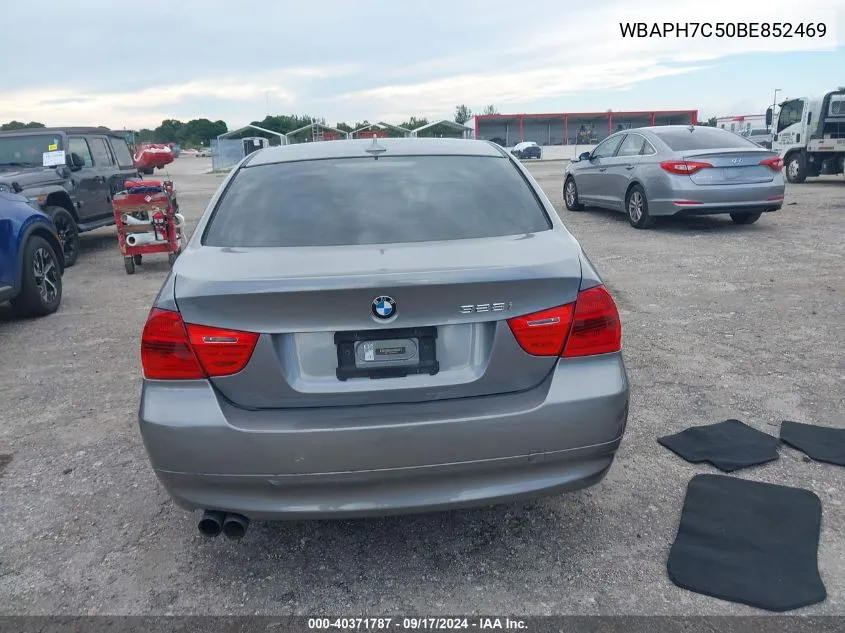 2011 BMW 328I VIN: WBAPH7C50BE852469 Lot: 40371787