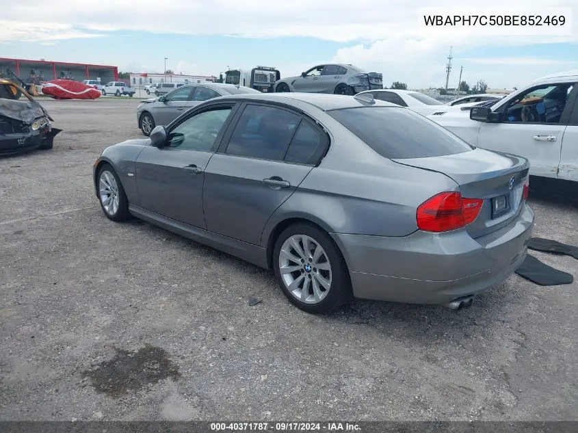 2011 BMW 328I VIN: WBAPH7C50BE852469 Lot: 40371787