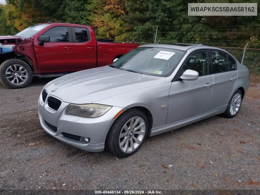 2011 BMW 328I xDrive VIN: WBAPK5C55BA658162 Lot: 40448134