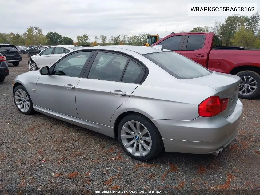 2011 BMW 328I xDrive VIN: WBAPK5C55BA658162 Lot: 40448134