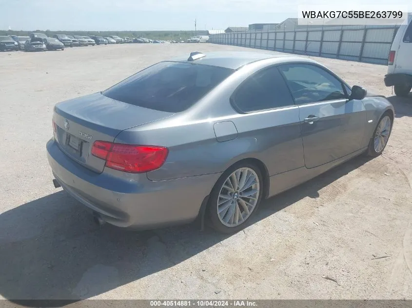 2011 BMW 335I VIN: WBAKG7C55BE263799 Lot: 40514881