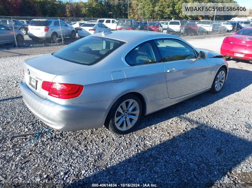 2011 BMW 328I xDrive VIN: WBAKF5C59BE586406 Lot: 40614834