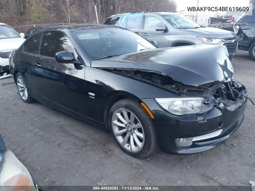 2011 BMW 335I xDrive VIN: WBAKF9C54BE619609 Lot: 40824293