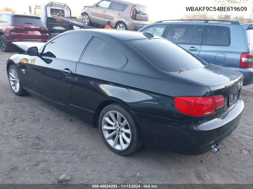 2011 BMW 335I xDrive VIN: WBAKF9C54BE619609 Lot: 40824293