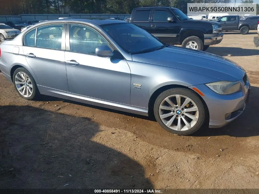 2011 BMW 328I xDrive VIN: WBAPK5G50BNN31306 Lot: 40858491