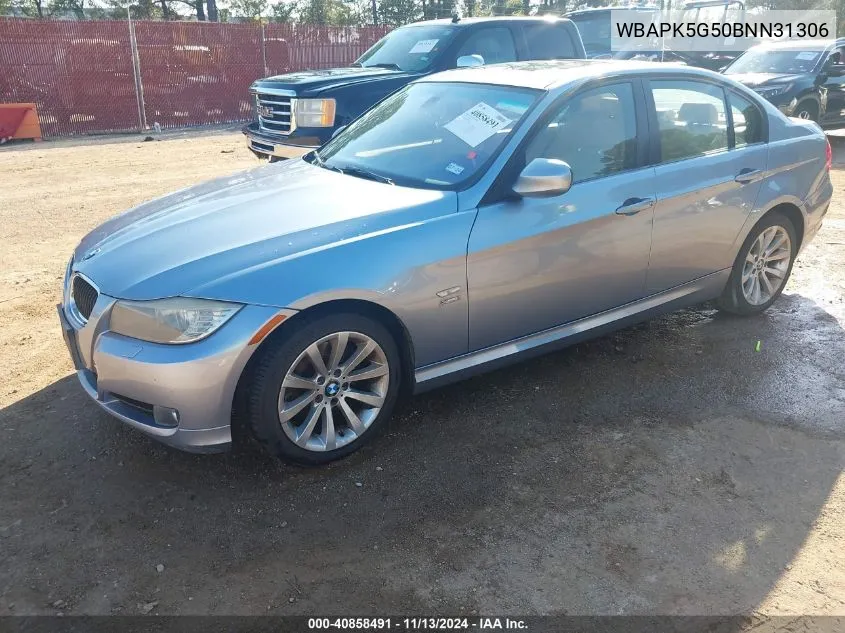 2011 BMW 328I xDrive VIN: WBAPK5G50BNN31306 Lot: 40858491