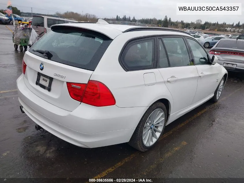 2012 BMW 328I xDrive VIN: WBAUU3C50CA543357 Lot: 38635586