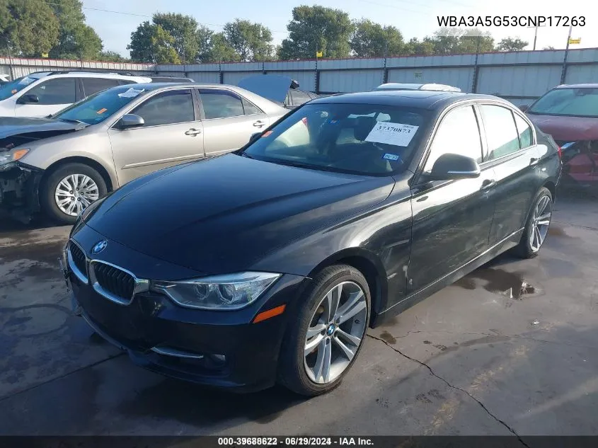 2012 BMW 328I VIN: WBA3A5G53CNP17263 Lot: 39688622