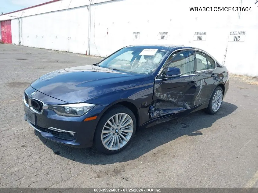 2012 BMW 328I VIN: WBA3C1C54CF431604 Lot: 39926051