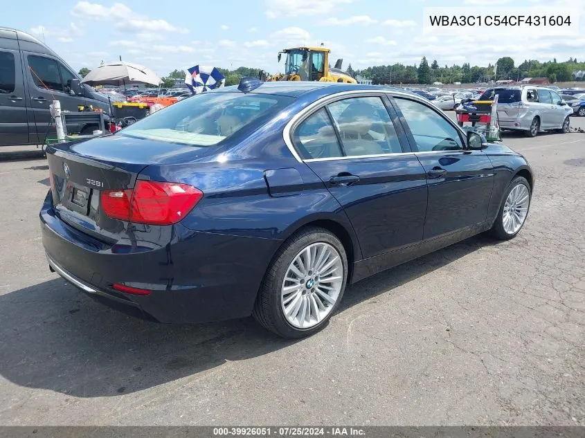 2012 BMW 328I VIN: WBA3C1C54CF431604 Lot: 39926051