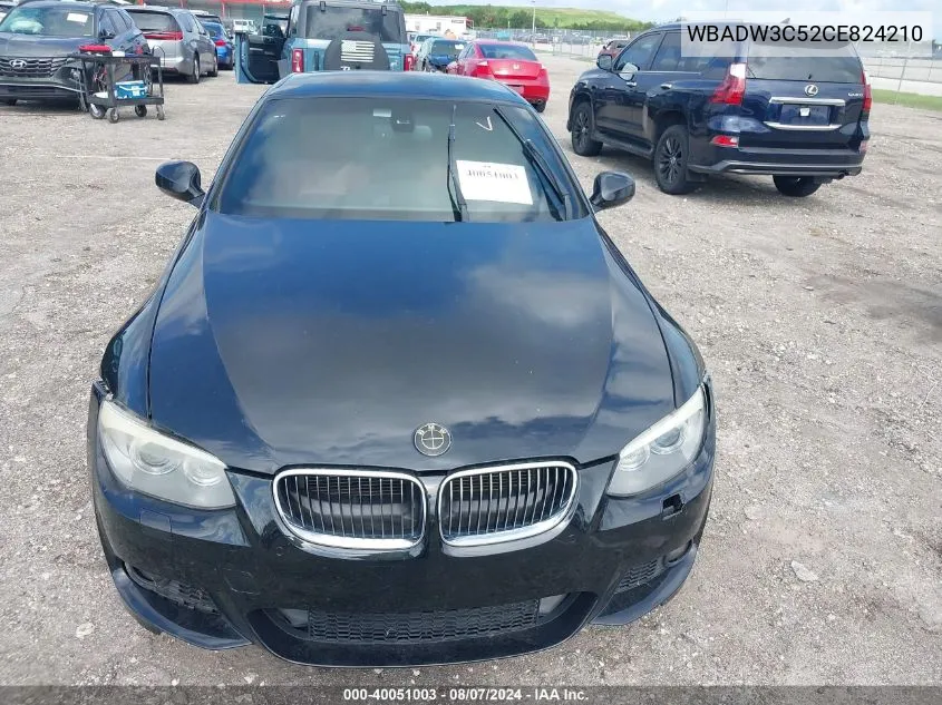 2012 BMW 328I VIN: WBADW3C52CE824210 Lot: 40051003