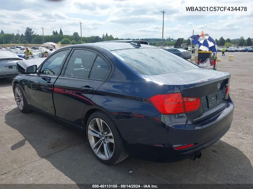 2012 BMW 328I VIN: WBA3C1C57CF434478 Lot: 40113105