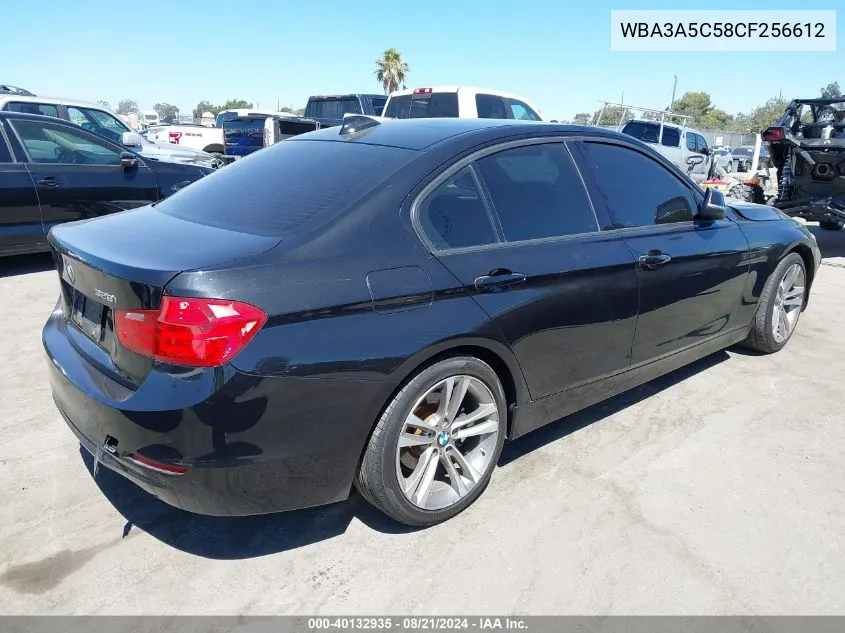 2012 BMW 328 I VIN: WBA3A5C58CF256612 Lot: 40132935