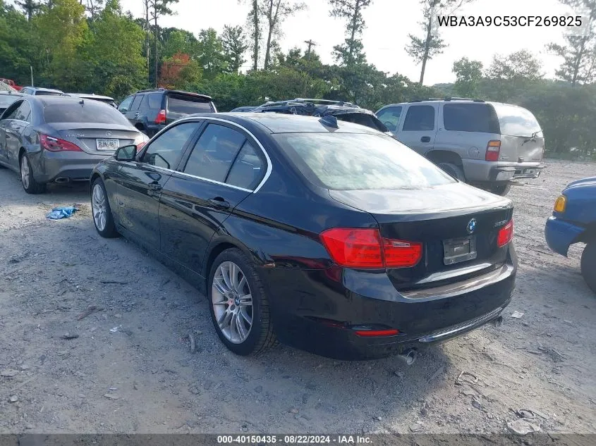 2012 BMW 335I VIN: WBA3A9C53CF269825 Lot: 40150435