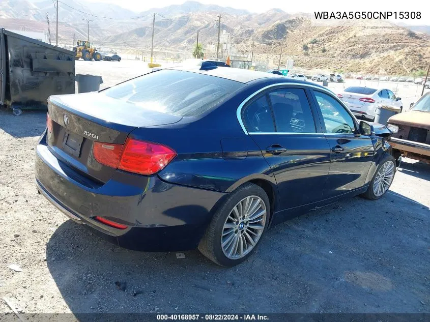 2012 BMW 328I VIN: WBA3A5G50CNP15308 Lot: 40168957