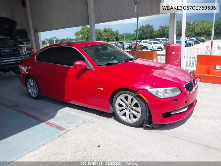 WBAKE3C57CE769506 2012 BMW 328I