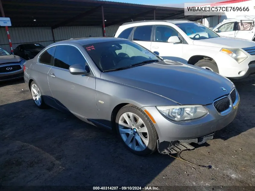 2012 BMW 328 I VIN: WBAKE3C57CE769666 Lot: 40314207