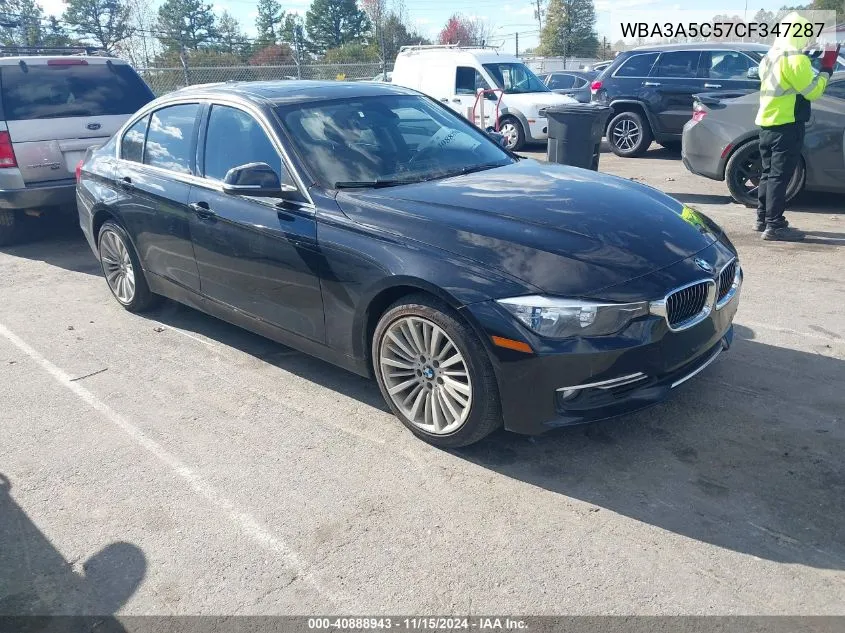 2012 BMW 328I VIN: WBA3A5C57CF347287 Lot: 40888943