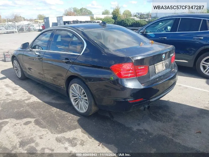 2012 BMW 328I VIN: WBA3A5C57CF347287 Lot: 40888943