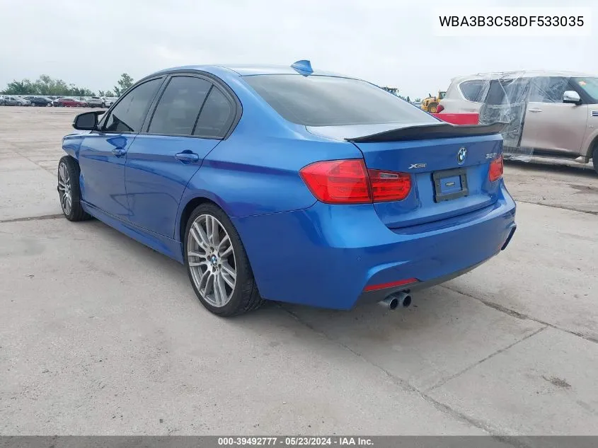 2013 BMW 328I xDrive VIN: WBA3B3C58DF533035 Lot: 39492777