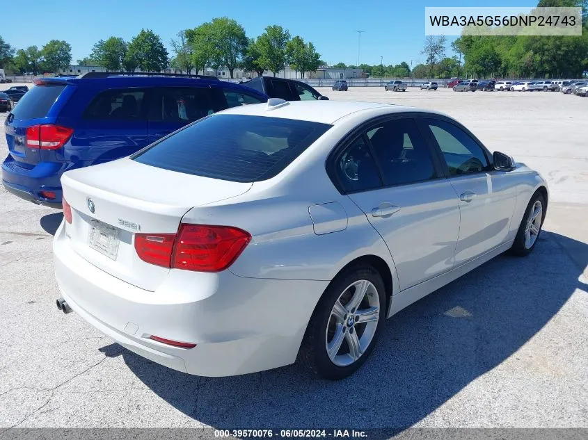 2013 BMW 328I VIN: WBA3A5G56DNP24743 Lot: 39570076