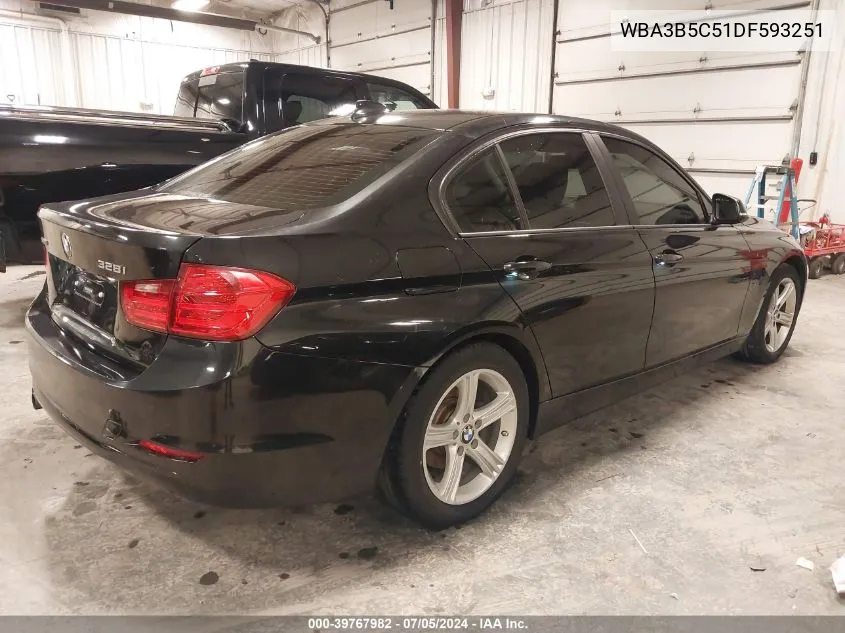 2013 BMW 328I xDrive VIN: WBA3B5C51DF593251 Lot: 39767982