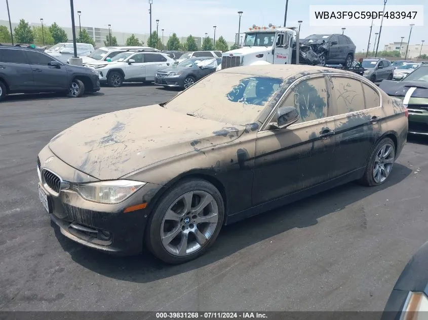 2013 BMW Activehybrid 3 VIN: WBA3F9C59DF483947 Lot: 39831268