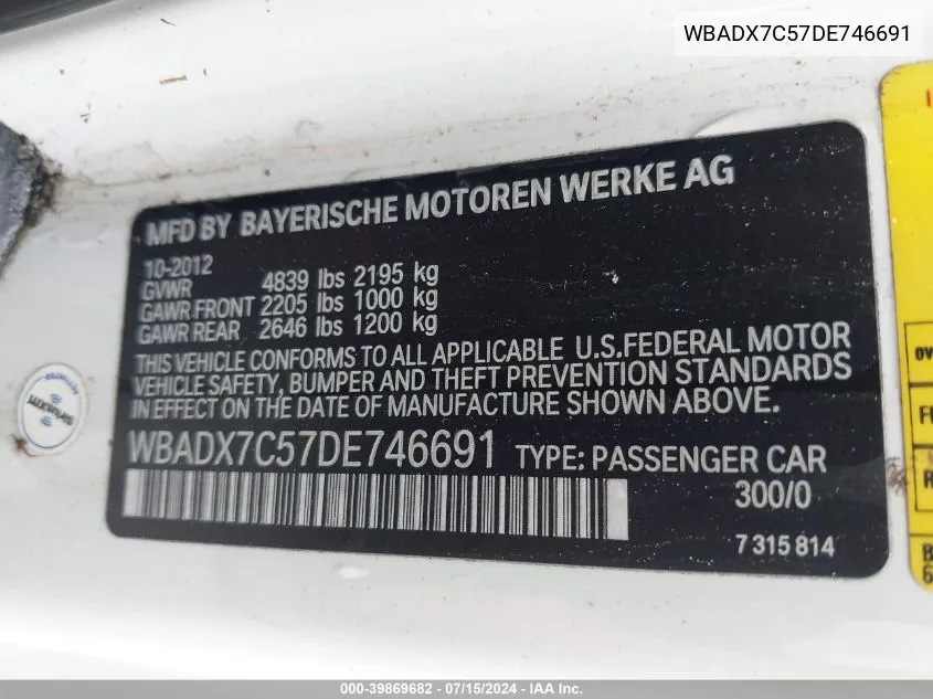 WBADX7C57DE746691 2013 BMW 335I