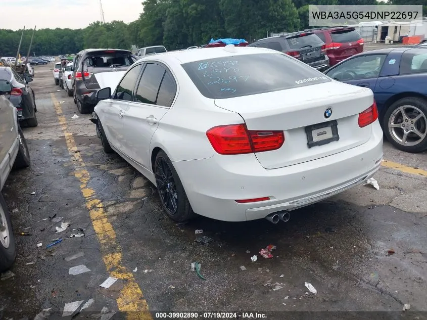 2013 BMW 328I VIN: WBA3A5G54DNP22697 Lot: 39902890