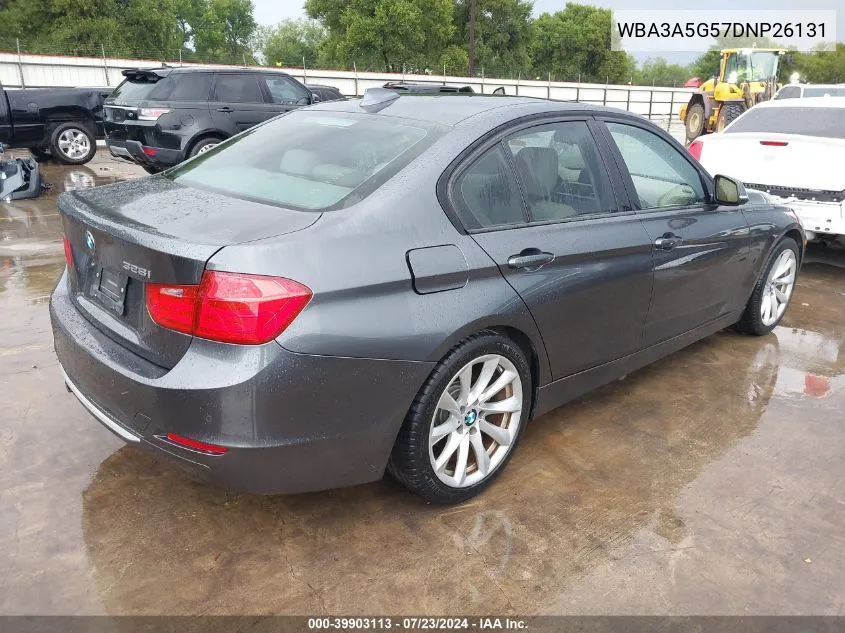 2013 BMW 328I VIN: WBA3A5G57DNP26131 Lot: 39903113