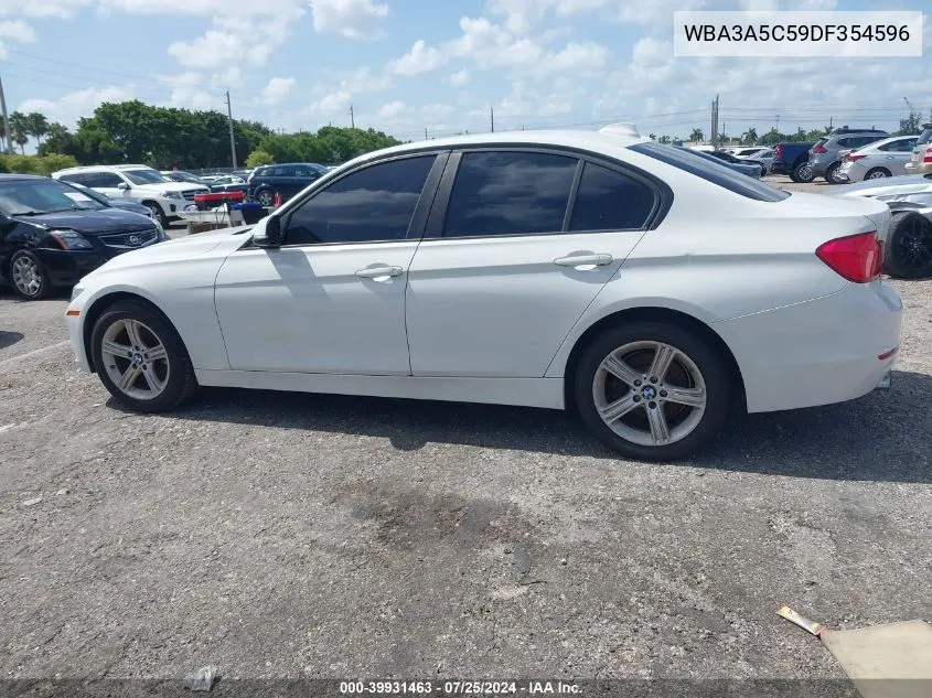 2013 BMW 328I VIN: WBA3A5C59DF354596 Lot: 39931463