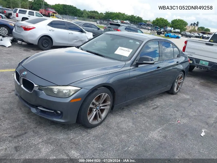 2013 BMW 328I VIN: WBA3C1G52DNR49258 Lot: 39941520