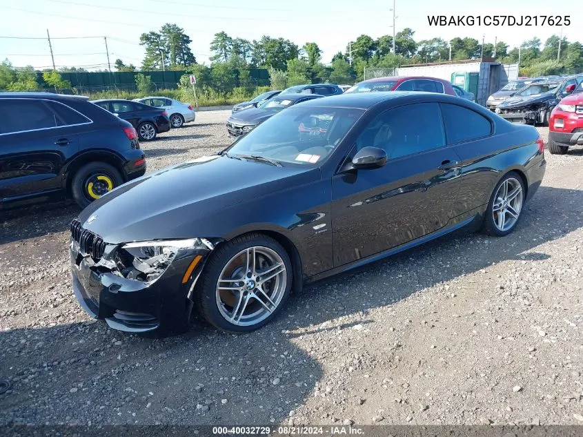 2013 BMW 335Is I Sulev VIN: WBAKG1C57DJ217625 Lot: 40032729