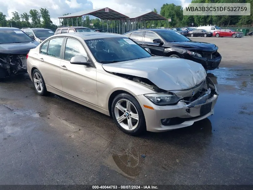 2013 BMW 328I xDrive VIN: WBA3B3C51DF532759 Lot: 40044753