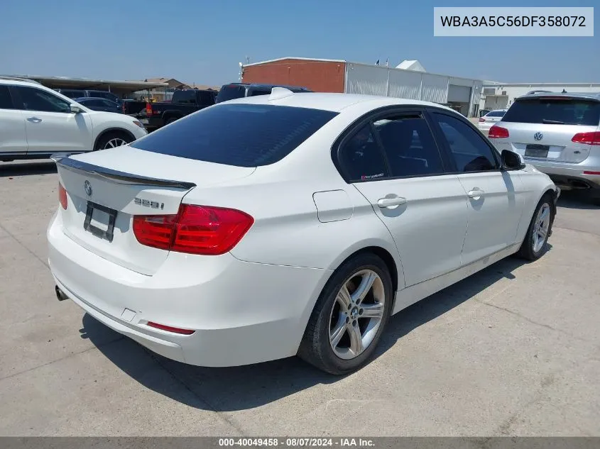 2013 BMW 328I VIN: WBA3A5C56DF358072 Lot: 40049458