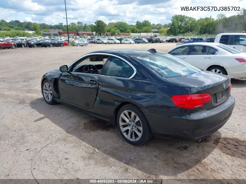 2013 BMW 328I xDrive VIN: WBAKF3C57DJ385702 Lot: 40053203