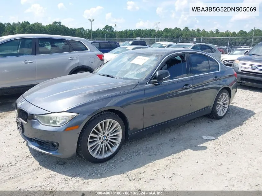 2013 BMW 328I xDrive VIN: WBA3B5G52DNS05069 Lot: 40078186