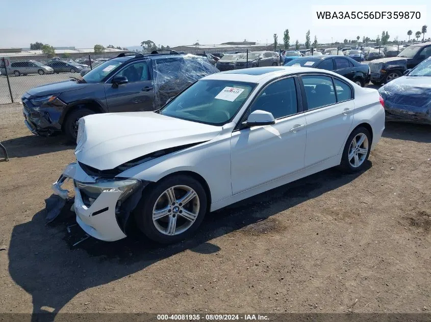 2013 BMW 328I VIN: WBA3A5C56DF359870 Lot: 40081935