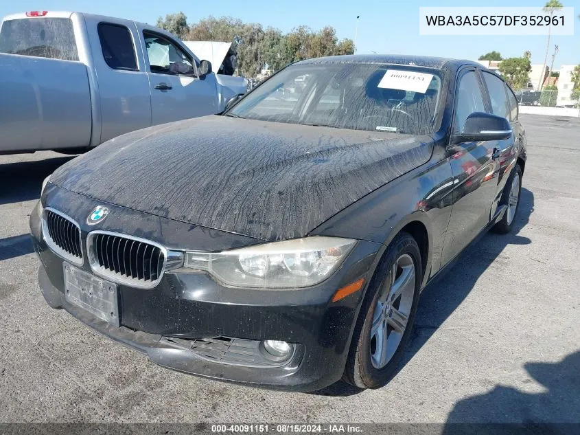 2013 BMW 328I VIN: WBA3A5C57DF352961 Lot: 40091151